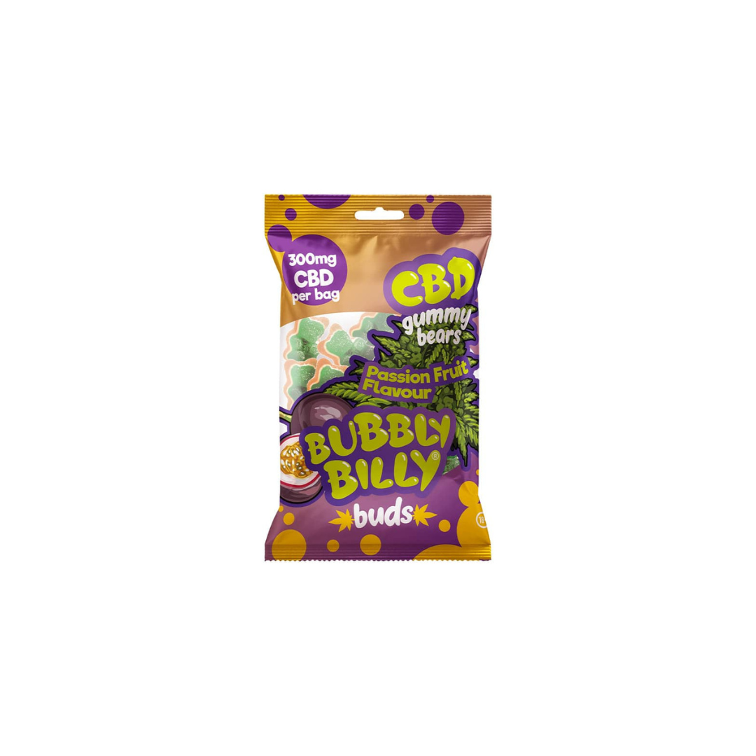 Bubbly Billy Buds 300mg CBD Gummy Bears – Fruit de la passion