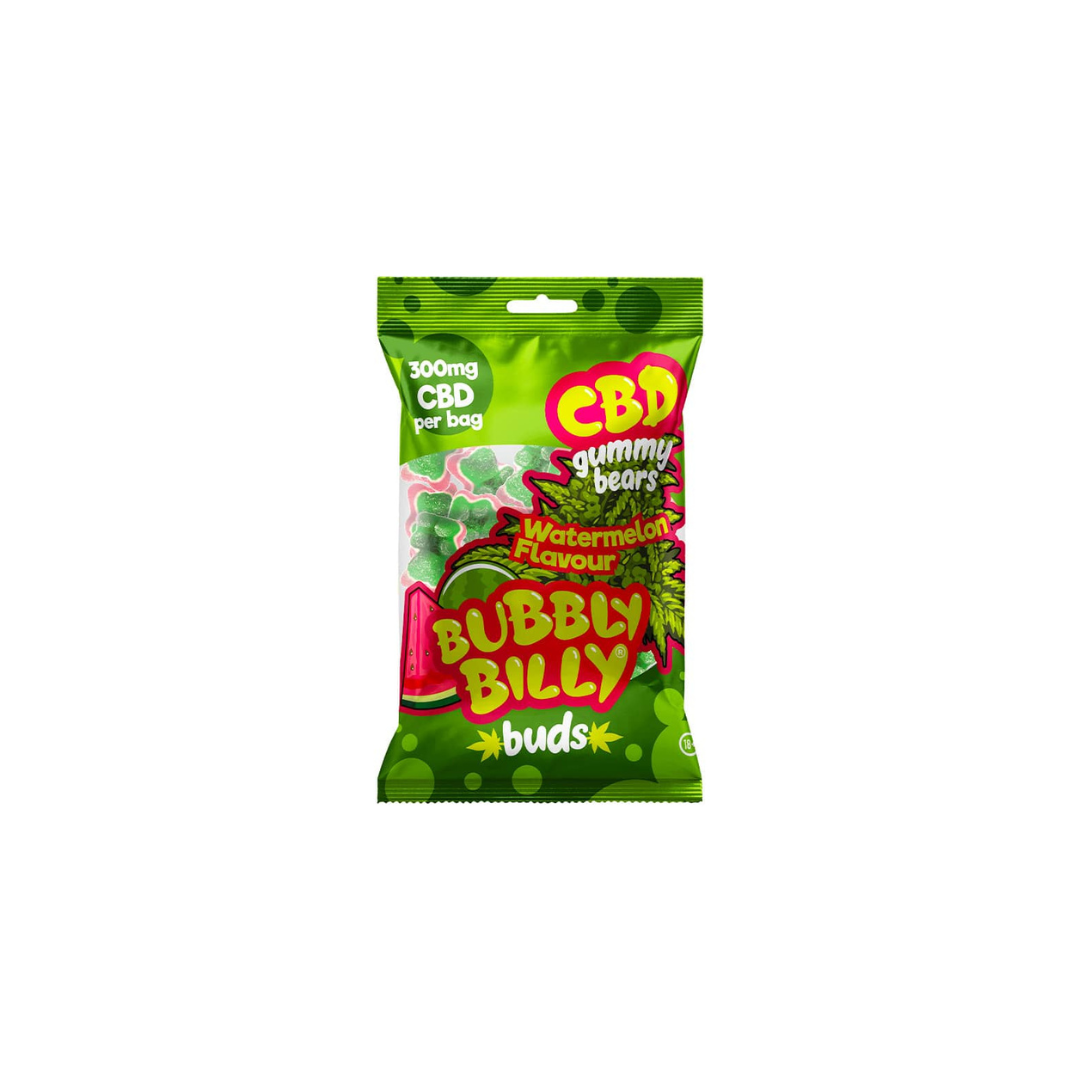 Bubbly Billy Buds 300mg CBD Gummy Bears – Watermelon